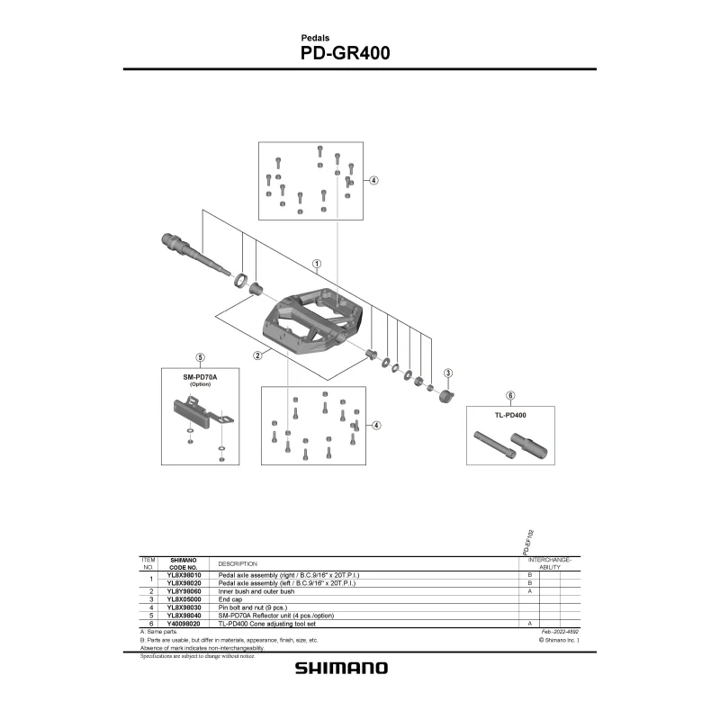 Shimano PD-GR400 Flat Platform Pedals - Image 3